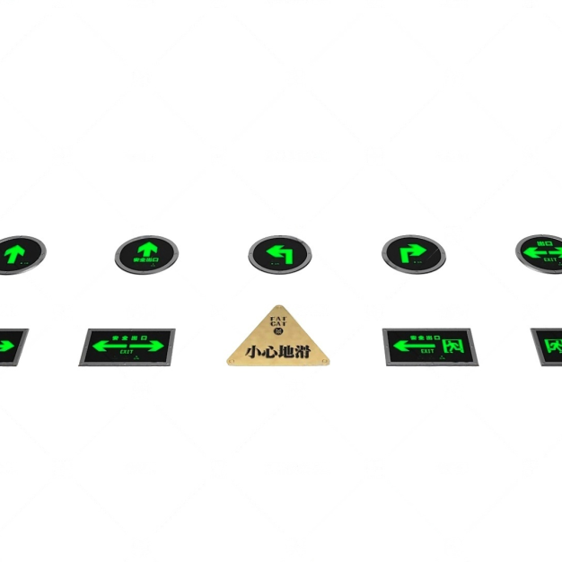 路标 指示牌3D模型